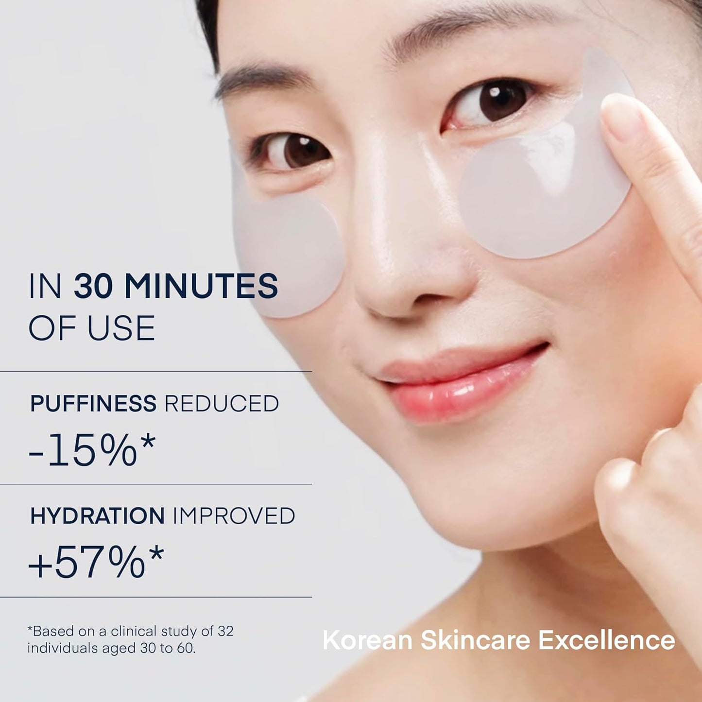 TEREZ & HONOR Eye Patches Set: Korean Hydrogel Eye Masks, 3 Pack (x 60 Pcs) with Caffeine, Collagen & Vitamin C - For Puffy Eyes, Dark Circles, Fine Lines, Wrinkles & Bags, Travel Case Included