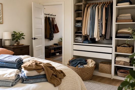 Unbranded orderly inspection setup featuring practical everyday decluttering