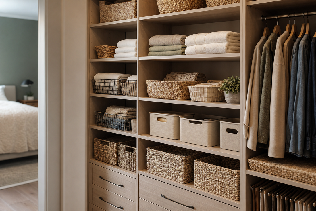 Unbranded orderly inspection setup featuring practical shelf organization