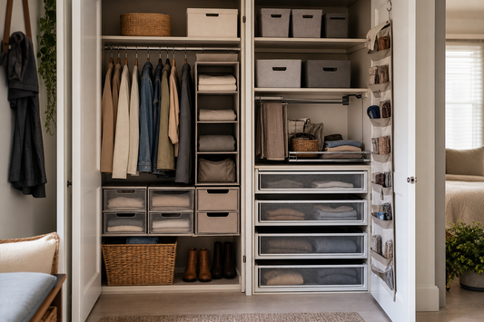 Unbranded orderly inspection setup featuring practical space-saving systems