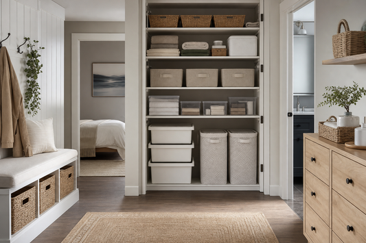 Unbranded orderly inspection setup featuring practical storage solutions